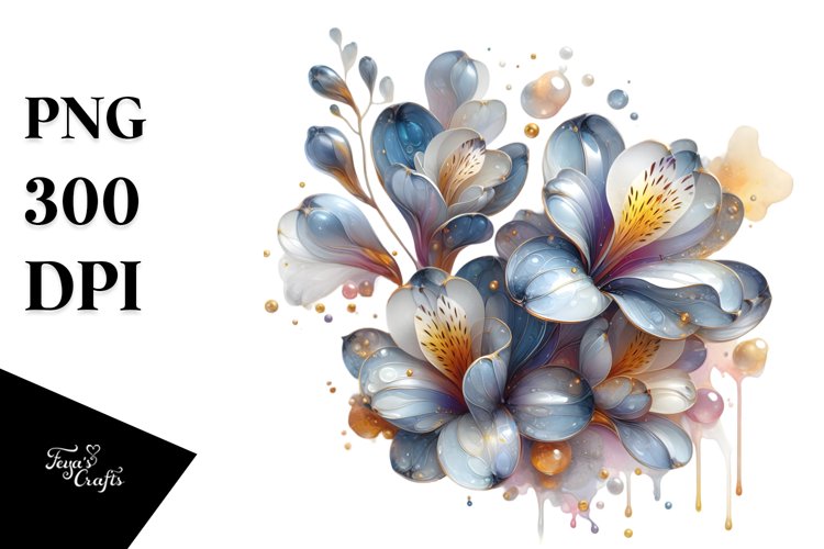 y Flowers Splash Clipart