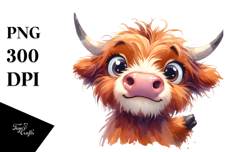 Funny Expressive Cow PNG
