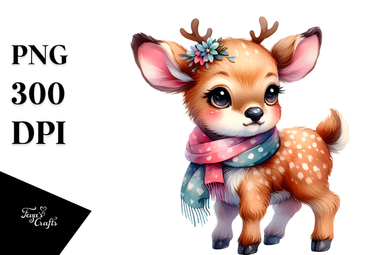 Vibrant Cute Elk PNG