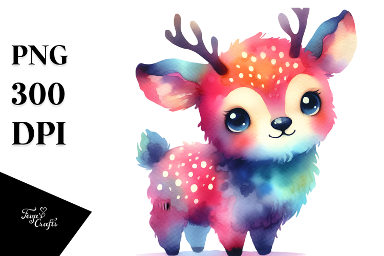 Vibrant Cute Elk PNG