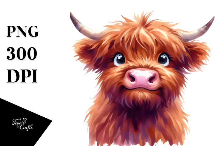 Funny Expressive Cow PNG