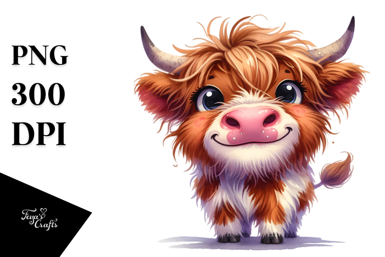 Funny Expressive Cow PNG