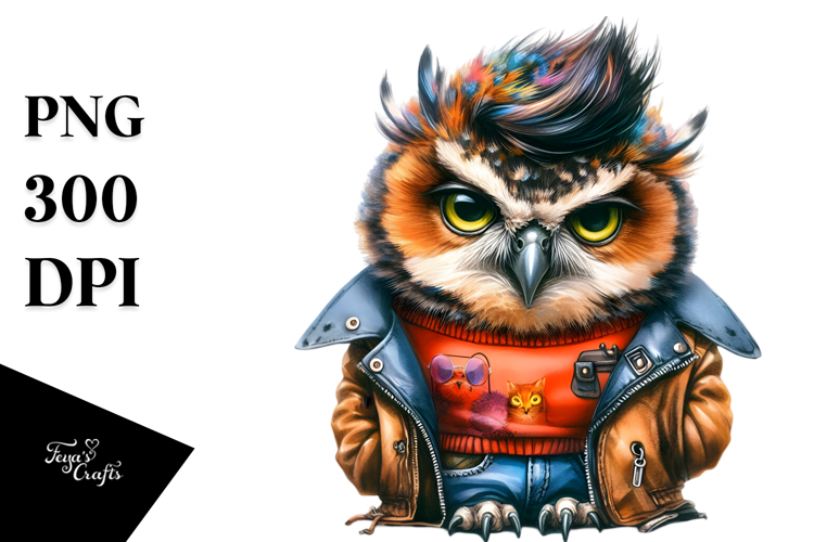 Cute Baby Owl Posing PNG