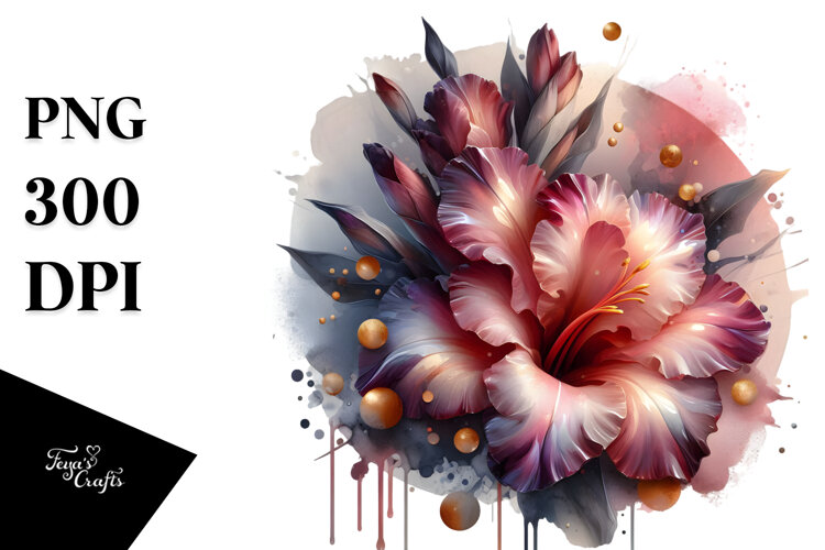 Abstract Glossy Gladiolus example image 1