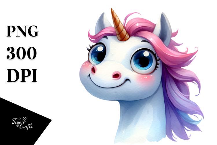 Funny Expressive Unicorn PNG
