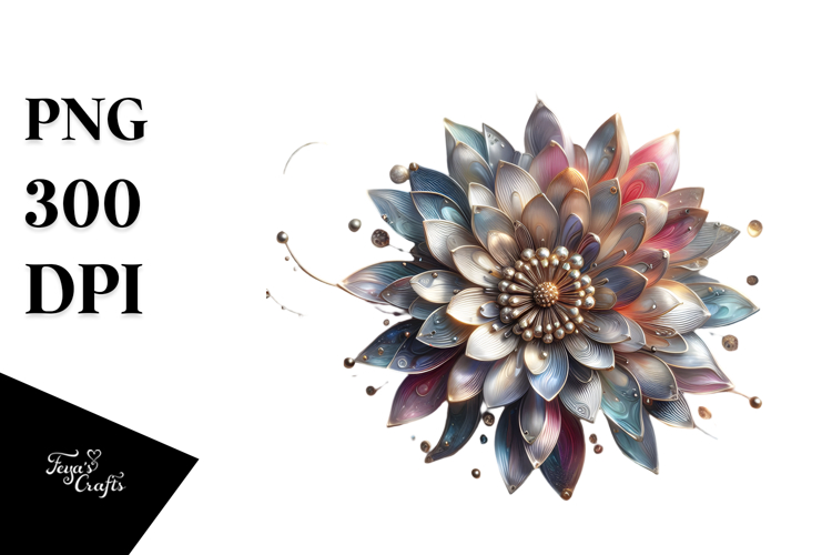 Shiny Chrysanthemum, Abstract Art example image 1