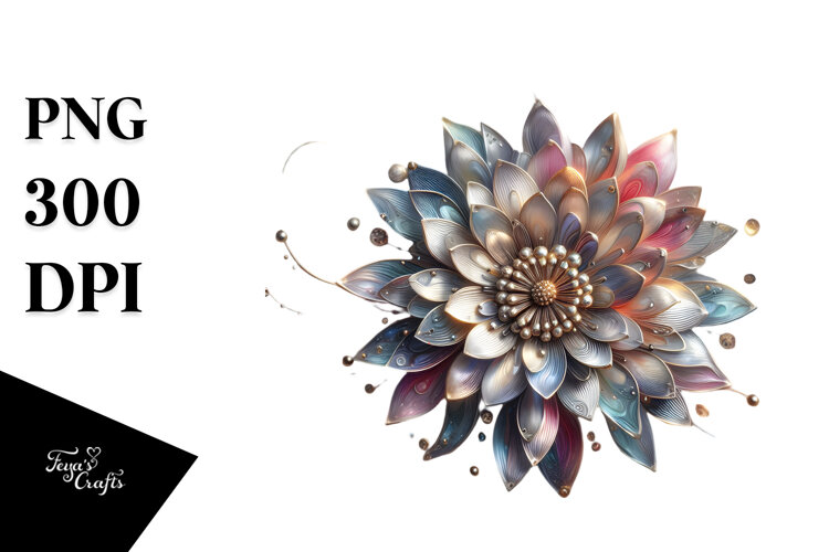 Shiny Chrysanthemum, Abstract Art example image 1