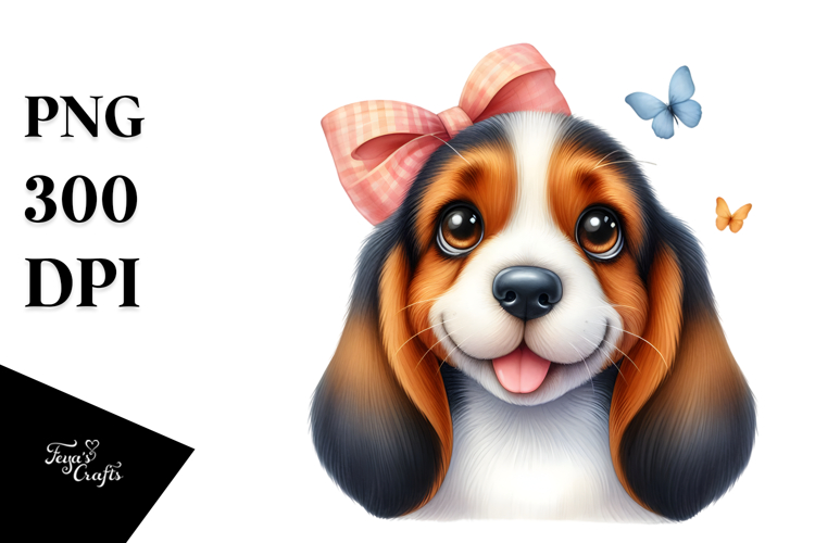 Basset Hound Clipart Image 17