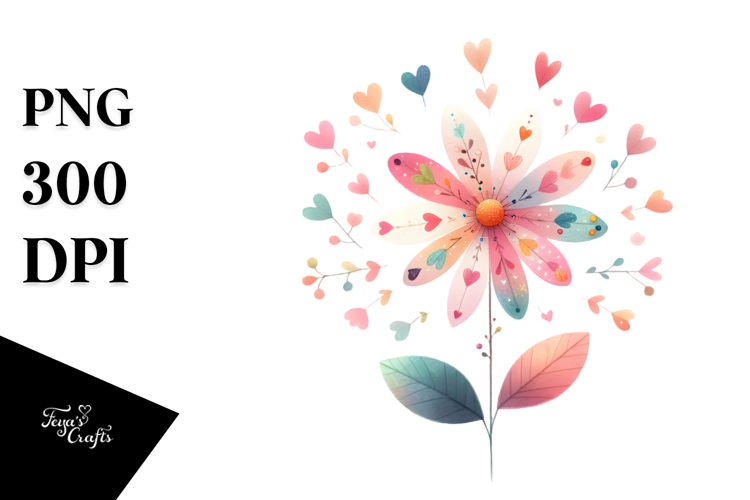 Flower Sticker Png Image 9
