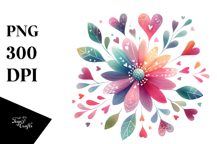Flower Sticker Png Image 8