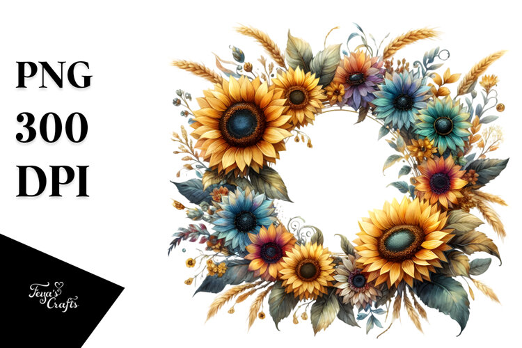 Colorfull Horizontal Sunflower example image 1