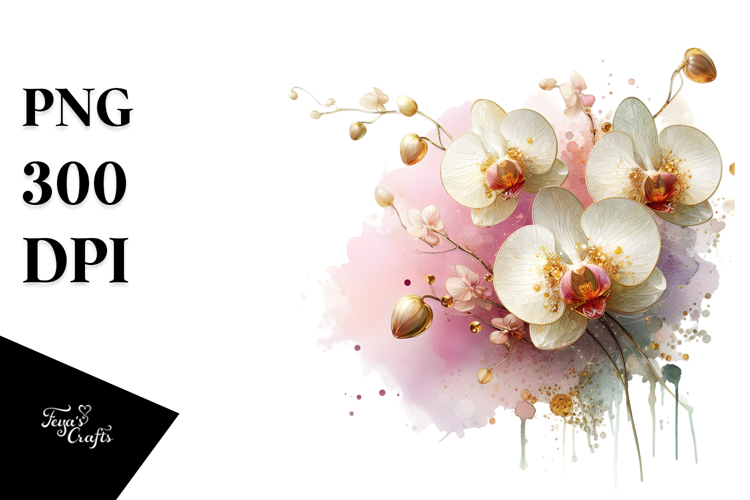 Orchid Clipart Image 2