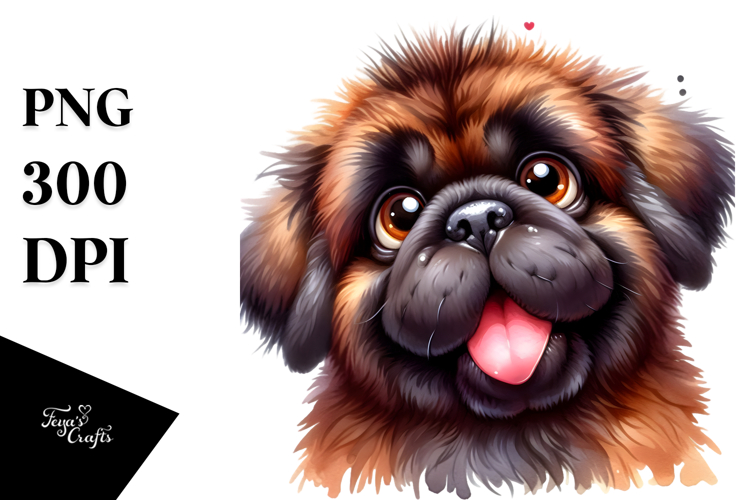 Cute Cartoon Mastiff PNG
