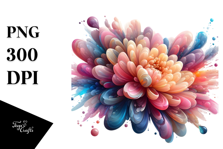 Abstract Chrysanthemum PNG