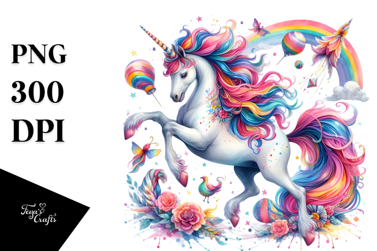 Colorful Unicorn Dancing