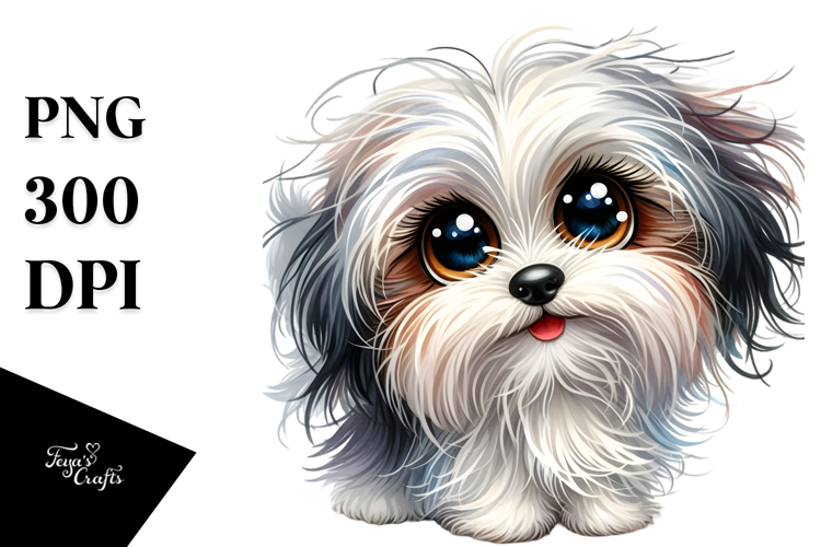 Cute Cartoon Havanese