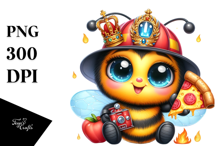 Baby Bee Pizza PNG