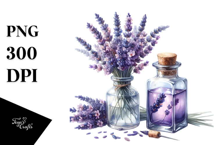 Colorful Lavender Bottle | Clipart