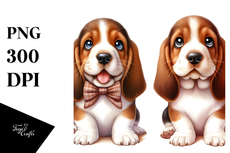 Baby Basset Hound, High-Res PNG