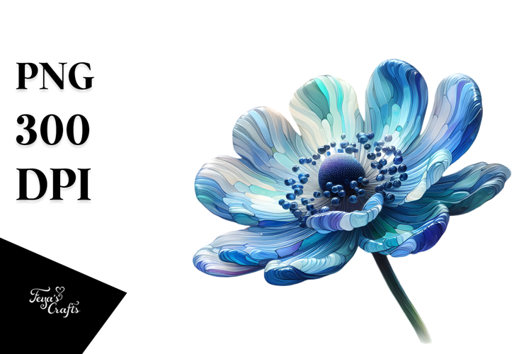 Anemone with Metallic Insertions PNG