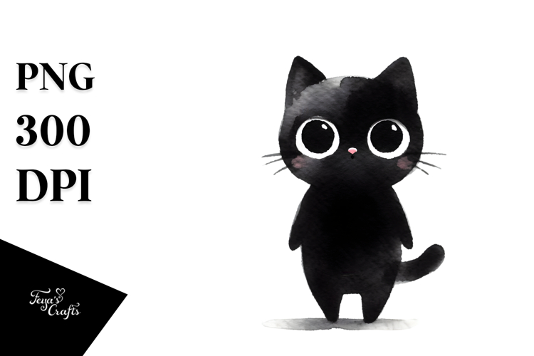 Cat Watercolor Image 5