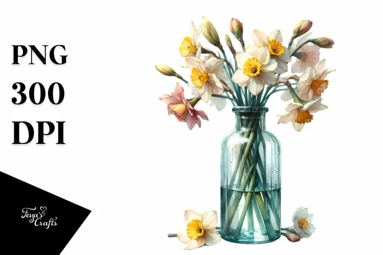 Narcissus Bottle | Clipart