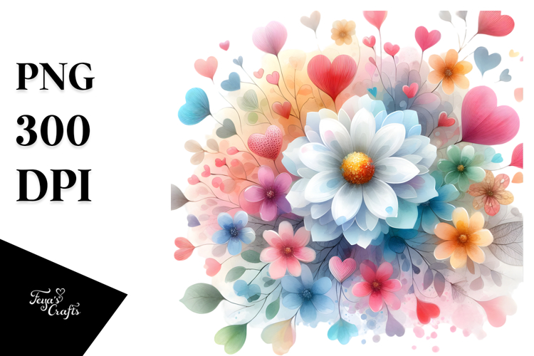 Flower Sticker Png Image 6