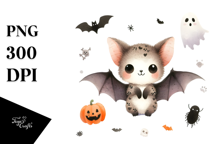 Cute Bat Clipart Image 4
