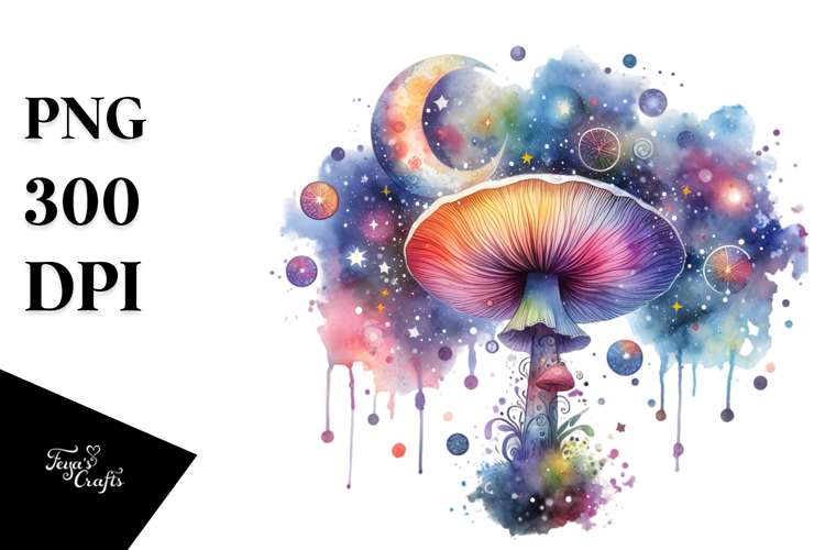 Colorful Celestial Mushroom|Summer Sticker Flower