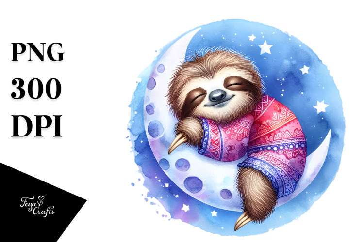 Sloth Clipart Image 6