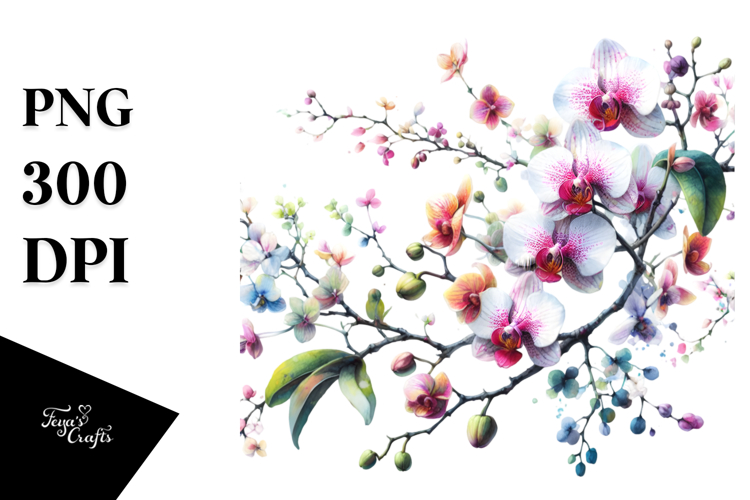 Orchid Clipart Image 14