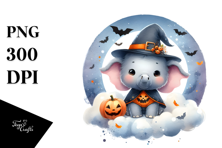 Cute Elephant Clipart Image 7