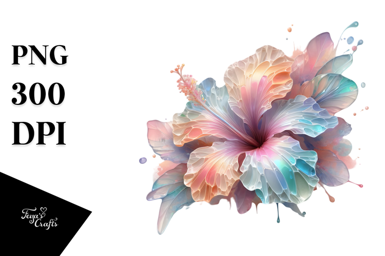 Shiny Hibiscus PNG