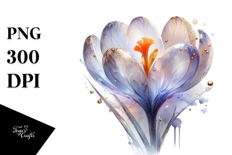 Abstract Shiny Crocus y Material | Clipart example image 1