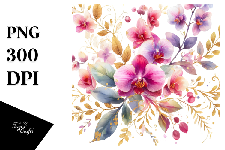 Orchid Clipart Image 5