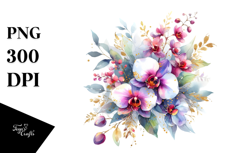 Orchid Clipart Image 4