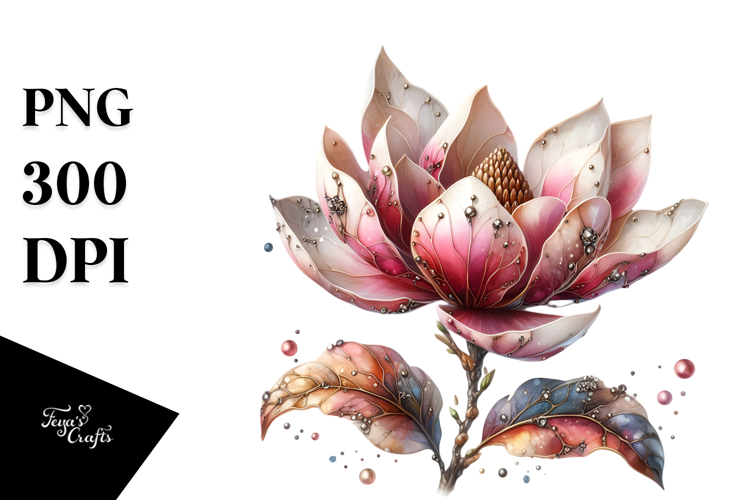 magnolia Made of , Colorful PNG