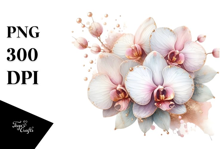 Orchid Clipart Image 23