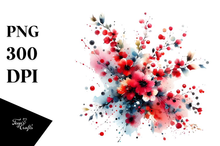 Red Flower Clipart