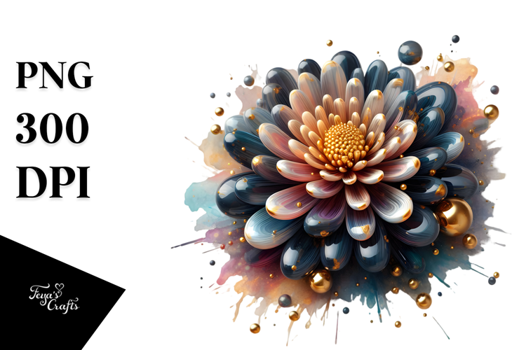 Glossy Chrysanthemum PNG