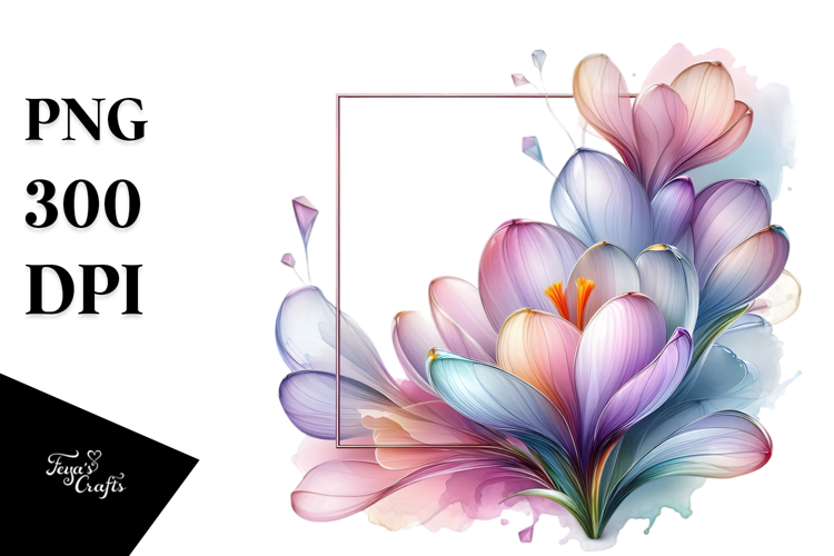 Primrose Stained , Watercolor PNG