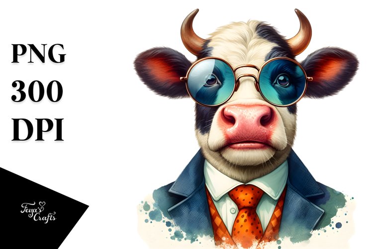 Funny Cow Suit Retro es | Clipart