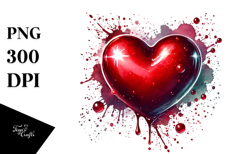 Red Heart Png Image 12
