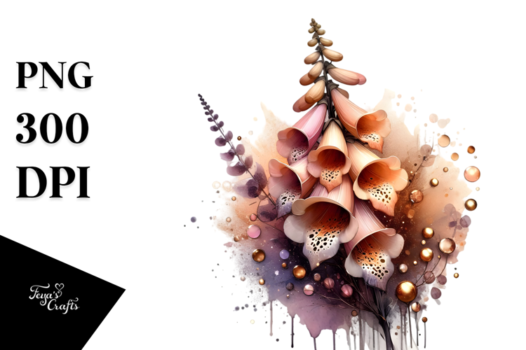 Abstract Glossy Foxglove
