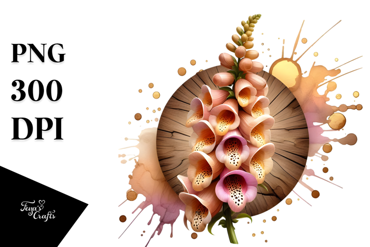 Abstract Glossy Foxglove