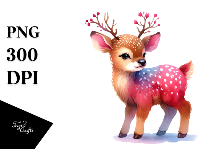 Vibrant Cute Elk PNG