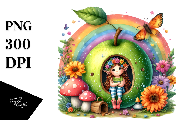 Fairy House Rainbow Bird