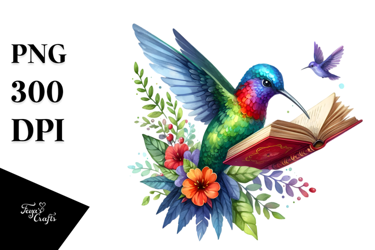 Vibrant Book Reading Clipart