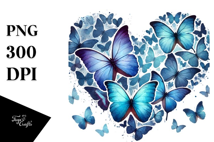 Blue Heart Clipart Image 16
