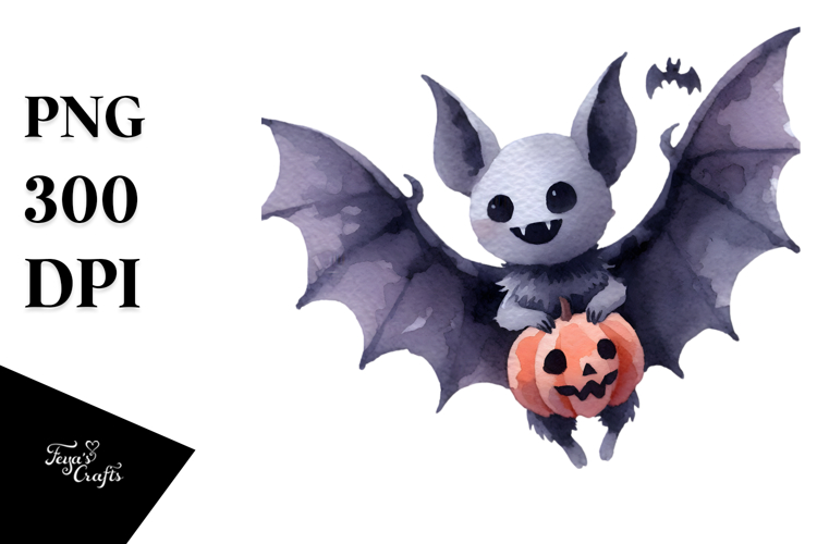 Simple Bat Halloween Clipart PNG